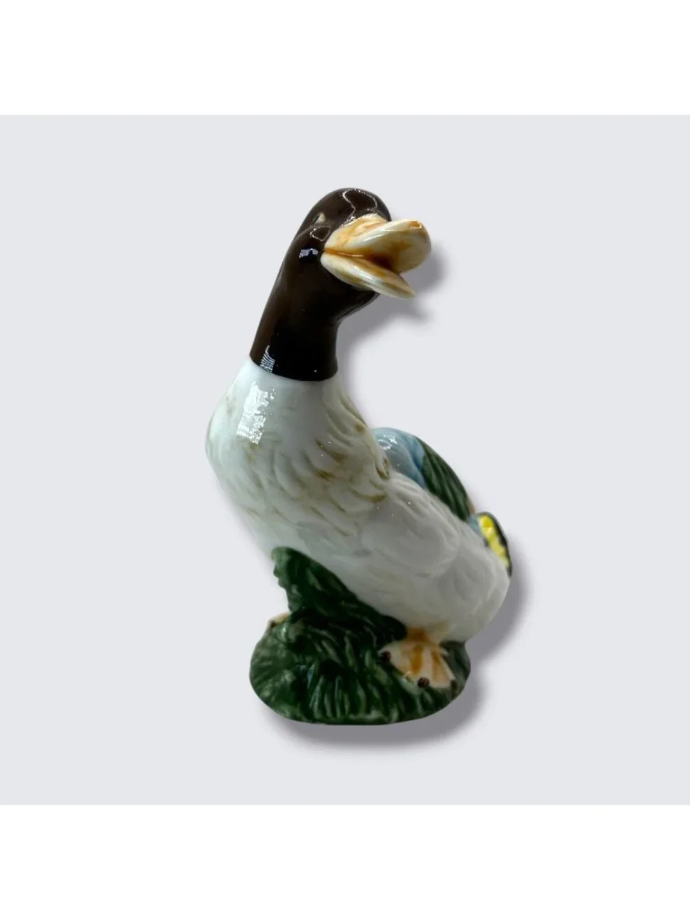 Vintage Ceramic Mallard Duck Figurines Multicolor Hand-Painted Pair Ks Collectio